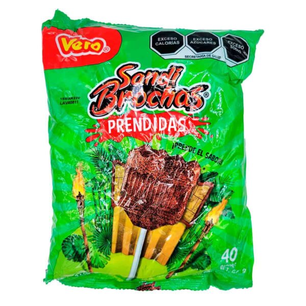 SANDI BROCHAS, paleta de caramelo con chile.