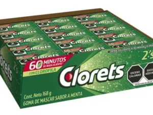 CLORETS, chicles sabor menta.