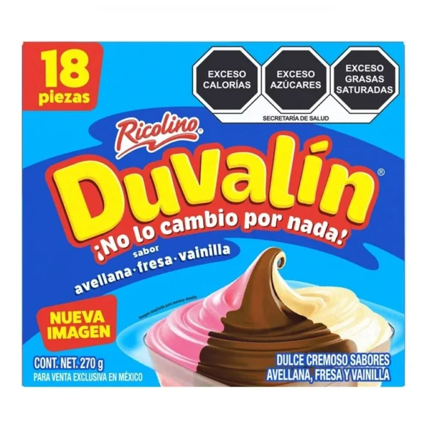 DUVALIN, dulce cremoso.