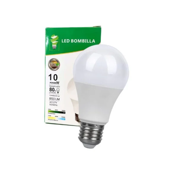 Foco LED 10 Watts Tipo Bombilla