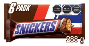 SNICKERS, chocolate con leche relleno.
