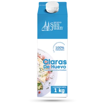 Claras de Huevos Liquidas Pasteurizadas, 1kg.
